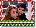 Boatman Geller Holiday Photo Card - Fair Isle Red (17625)
