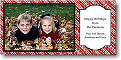 Boatman Geller Holiday Photo Card - Mod Vines Red (17645)