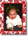 Boatman Geller Holiday Photo Card - Floral Red (17650)
