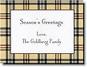 Boatman Geller Holiday Calling Cards - Town Plaid (17808)