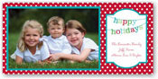 Boatman Geller Holiday Photo Card - Banner Happy Holidays (18624)