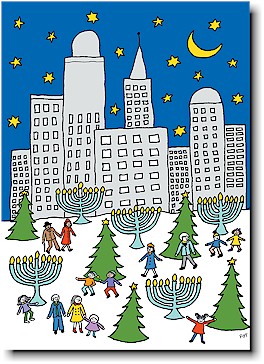 Paper People Holiday Cards - Skyline & Park