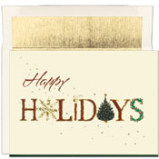 Masterpiece Studios - Pre-Printed Holiday Cards (Gold Foil Holidays - Holiday Collection) (800300)