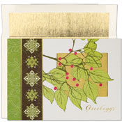 Masterpiece Studios - Pre-Printed Holiday Cards (Holly Flourish - Holiday Collection) (800400)