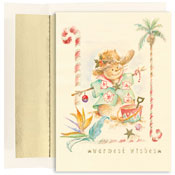 Masterpiece Studios - Pre-Printed Holiday Cards (Tropical Snowman - Warmest Wishes) (808900)
