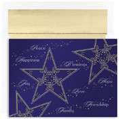 Masterpiece Studios - Pre-Printed Holiday Cards (Stars And Words - Holiday Collection) (811500)