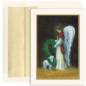 Masterpiece Studios - Pre-Printed Holiday Cards (Angel And Lamb - Holiday Collection) (813600)