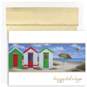Masterpiece Studios - Pre-Printed Holiday Cards (Beach Houses - Warmest Wishes) (814600)