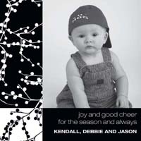 Noteworthy Collections - Digital Holiday Photo Cards (Blackberries) (DG-185)