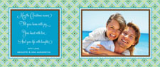 Noteworthy Collections - Digital Holiday Photo Cards (Cerulean Pattern Long) (DG-255)
