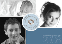 Noteworthy Collections - Digital Holiday Photo Cards (Star of David Medallion) (DG-267)