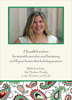 Noteworthy Collections - Digital Holiday Photo Cards (Happy Holiday Paisley) (DGW-115-V)