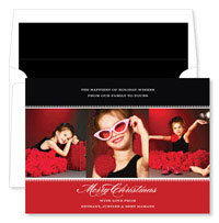 Noteworthy Collections - Digital Holiday Photo Cards (Formal Triad Red) (DG-502)