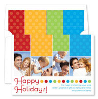 Noteworthy Collections - Digital Holiday Photo Cards (Cheerful Dots) (DG-524)