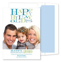 Noteworthy Collections - Digital Holiday Photo Cards (Happy Holidays Text Vertical) (DG-528)
