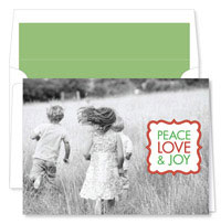 Noteworthy Collections - Digital Holiday Photo Cards (Book Plate Solo Red) (DPF-552)