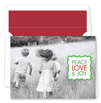 Noteworthy Collections - Digital Holiday Photo Cards (Book Plate Solo Green) (DPF-553)