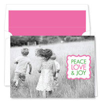 Noteworthy Collections - Digital Holiday Photo Cards (Book Plate Solo Pink) (DPF-554)
