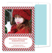Noteworthy Collections - Digital Holiday Photo Cards (Candy Cane Stripe Bali Berry) (DG-1684)