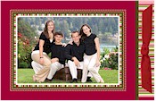 Noteworthy Collections - Holiday Photo Cards (Raspberry Candy Stripe) (PL-2865)