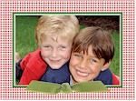 Noteworthy Collections - Holiday Photo Cards (Cherry Apple Houndstooth) (PW-2874)