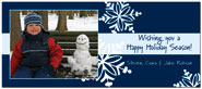Digital Holiday Photo Cards (Falling Flakes) (CH307)