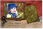 Scrapbook Holiday Photo Cards - Angels Singing