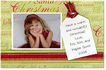 Scrapbook Holiday Photo Cards - Christmas Tag