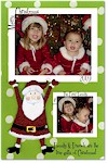 Scrapbook Holiday Photo Cards - Dancing Santa