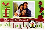 Scrapbook Holiday Photo Cards - Jolly Holiday