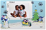 Scrapbook Holiday Photo Cards - Penguin Fun