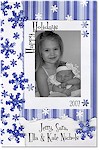 Scrapbook Holiday Photo Cards - Snowflake Winterland