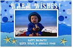 Scrapbook Holiday Photo Cards - Starfish Wish