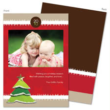 Spark & Spark Holiday Greeting Cards - Christmas Fancy Ribbon (Photo Cards)