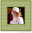 Stacy Claire Boyd Holiday Photo Card - Alpine Houndstooth (Blue Trees Album #70106)