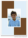 Stacy Claire Boyd Holiday Photo Card - Rootbeer Float - Foldover (Blue Trees Album #9114)