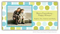 Stacy Claire Boyd - Holiday Imagitation Photo Cards (Hotsy Dotsy - Aqua) (80187)