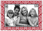 Holiday Photo Mount Cards by Stacy Claire Boyd (Vintage Damask - Red)