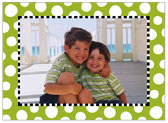 Holiday Photo Mount Cards by Stacy Claire Boyd (Funky Dot - Green)