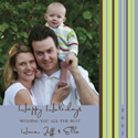Take Note Designs - Blue with Large Side Stripe Border Digital Photo Cards (TND-U0446)