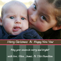 Take Note Designs - Green on Green Brown Border Digital Photo Cards (TND-U0510)