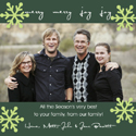 Take Note Designs - Evergreen and Green Snowflake Digital Photo Cards (TND-U0543)