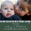 Take Note Designs - Evergreen and Blue and Green Stripes Digital Photo Cards (TND-U0555)