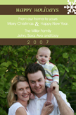 Take Note Designs - Green and Chocolate Stripes Photo Cards (TND-V0105)