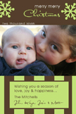 Take Note Designs - Brown & Green Stripes & Snow 4x6 Photo Cards