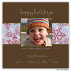 Take Note Designs - Brown and Red with Blue Snowflake Band (TND-Q1-0264)