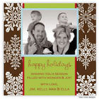 Take Note Designs - Brown with White Snowflakes (TND-Q1-0267)