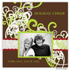 Take Note Designs - Brown with Ornate White and Green Scolls (TND-Q1-0270)
