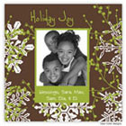 Take Note Designs - Brown with White Snowflakes and Green Berries (TND-Q1-0271)