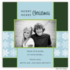 Take Note Designs - Blue on Evergreen with Snowflakes (TND-Q1-0286)